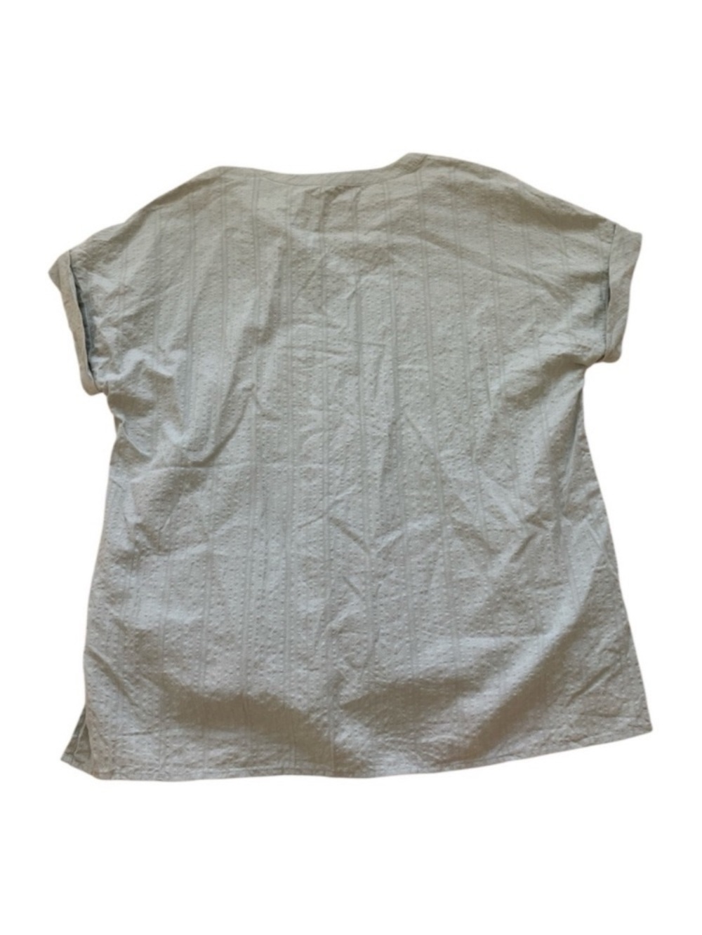 Matty M Light Sage Green Split-Neck Tunic summer top size L - Picture 5 of 7